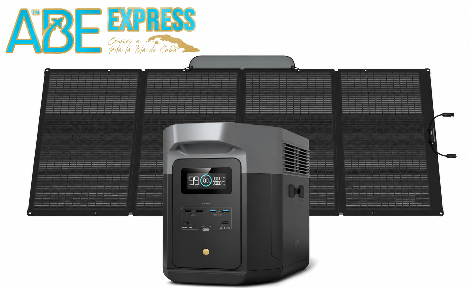 Ecoflow Delta 2 Max con Panel Solar Bifacial 400 W