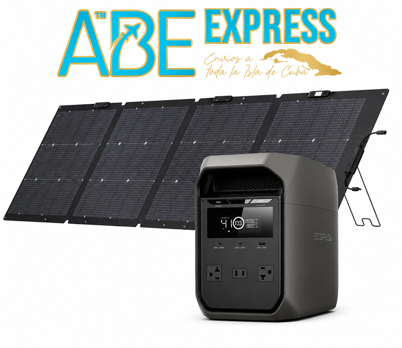 Ecoflow Delta 3 Clásica con Panel Solar Bifacial 220 W
